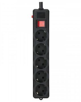 Фільтр живлення Gembird Pro (SPG5-G-15B-PRO) 5 розеток, 4.5м, чорний 449513 фото