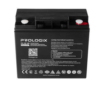 Акумуляторна батарея Prologix 12V 18AH (PL12-18) AGM 513923 фото