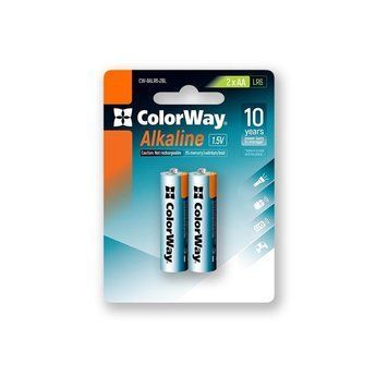Батарейка ColorWay Alkaline Power AA/LR06 BL 2шт 433142 фото