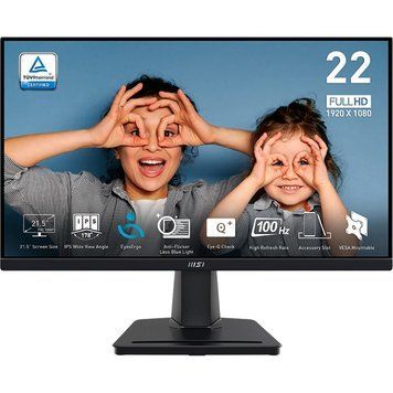 Монiтор MSI 21.5" Pro MP225 IPS Black 100Hz 520514 фото