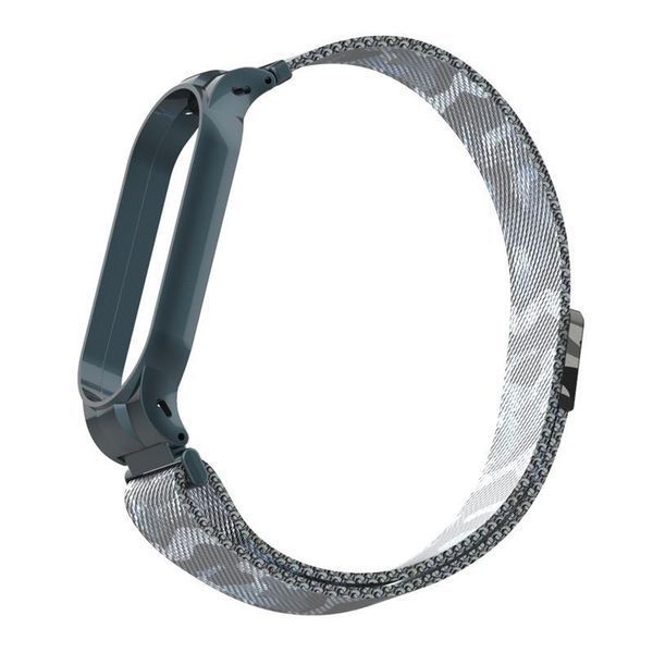 Ремінець Armorstandart Milanese Magnetic Band для Xiaomi Mi Band 5/Mi Band 6 Khaki White (ARM56857) 312150 фото