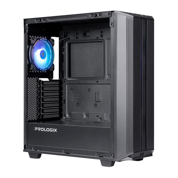 Корпус Prologix E122 Tempered Glass&Mesh Black 510813 фото