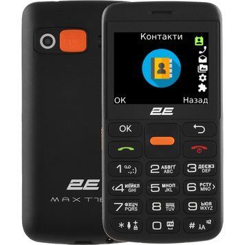 Мобiльний телефон 2E T180 Max Dual Sim Black (688130251051) 512573 фото