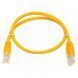 Патч-корд UTP Atcom RJ45, Cat.6, мідь, 0.5 м, жовтий 187036 фото 2