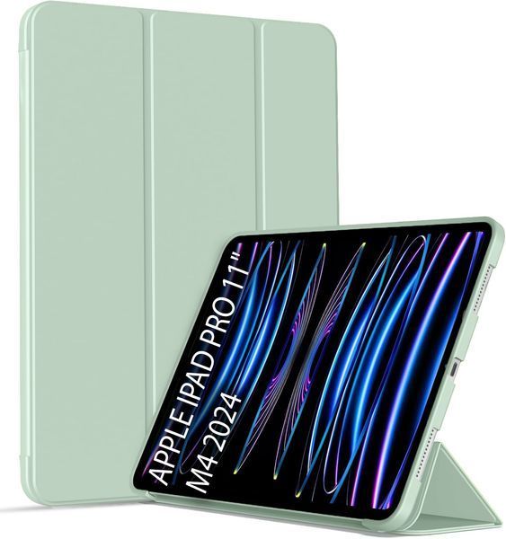 Чохол-книжка BeCover Tri Fold Soft TPU Silicone для Apple iPad Pro 11" M4 2024 Light Green (711747) 558409 фото