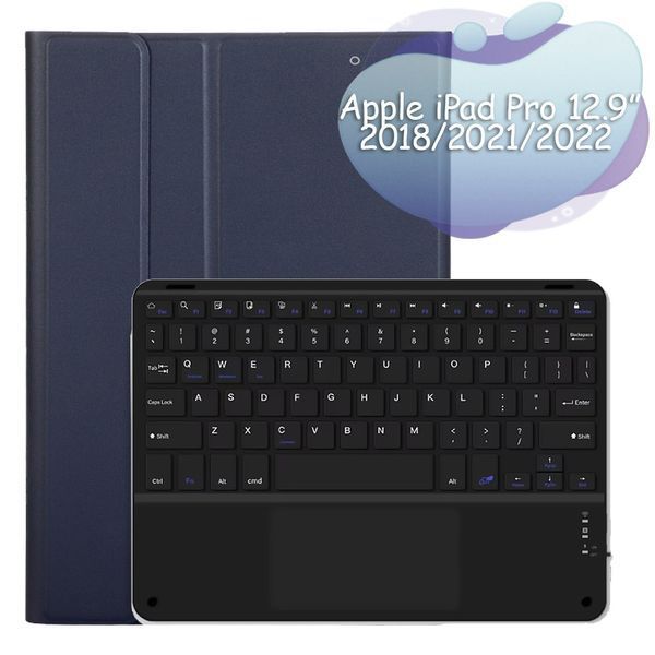 Чохол з бездротовою клавіатурою (TouchPad) BeCover для Apple iPad Pro 12.9 (2020/2021/2022) Deep Blue (712382) 552228 фото