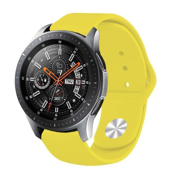 Силіконовий ремінець BeCover для Xiaomi iMi KW66/Mi Watch Color/Haylou LS01/Watch S1 Active Yellow (706361) 365919 фото