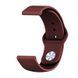 Силіконовий ремінець BeCover для Samsung Galaxy (20mm)/Watch 5/ Watch 4 40/44mm/Watch 4 Classic 42mm/Watch Active/Active 2 40/44mm/Watch 3 41mm/Gear S2/Classic/Gear Sport Dark Red (706169) 365661 фото 2