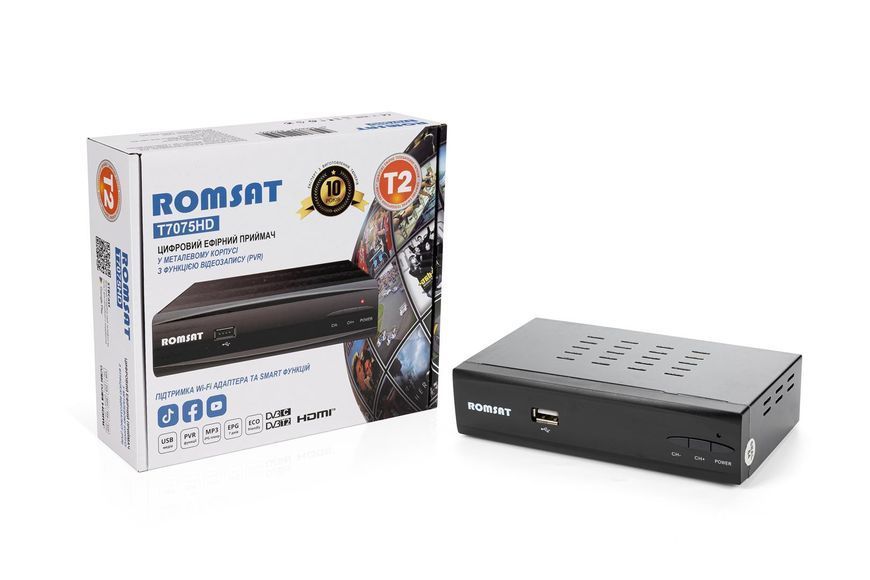 Тюнер DVB-T2 Romsat T7070HD 537134 фото