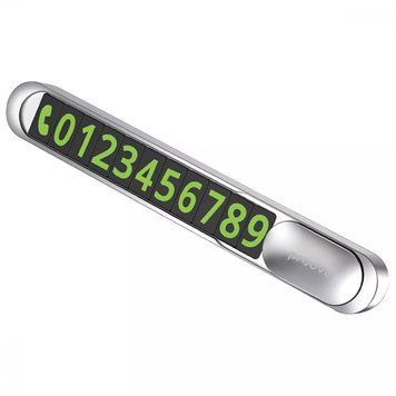 Карта парковки Proove Parking Number Plate Metal Lock Silver (AAPM00000006) 538352 фото