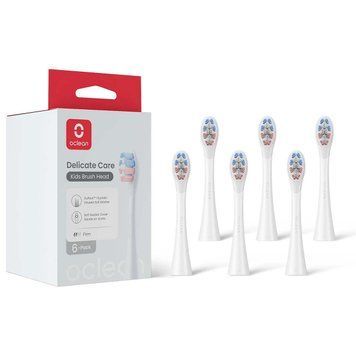 Насадка для зубної електрощітки Oclean Delicate Care P3K1 White 6 шт (6970810557404) 558233 фото