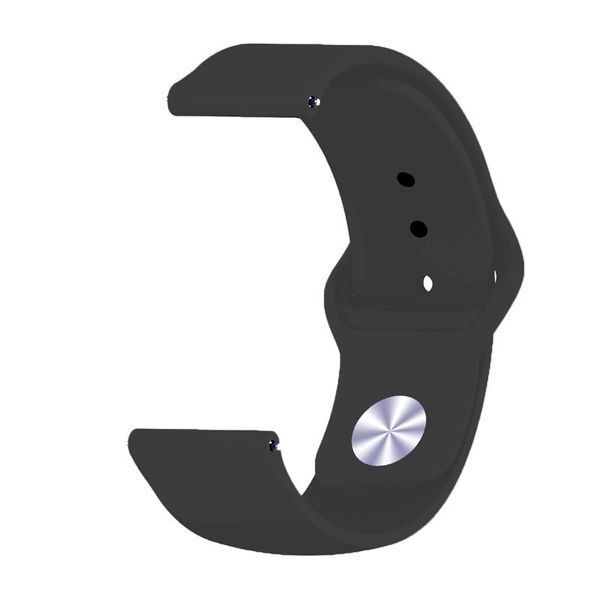 Силіконовий ремінець BeCover для Xiaomi iMi KW66/Mi Watch Color/Haylou LS01/Watch S1 Active Black (706356) 365924 фото
