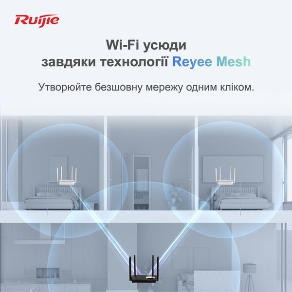 Бездротовий маршрутизатор Ruijie Reyee RG-EW1200G PRO 339374 фото