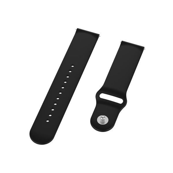 Силіконовий ремінець BeCover для Xiaomi iMi KW66/Mi Watch Color/Haylou LS01/Watch S1 Active Black (706356) 365924 фото