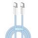 Кабель ColorWay USB Type-C + USB Type-C (M/M), 3.0 А, 1 м, Blue (CW-CBPDCC061-BL) 525064 фото 1