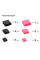 Органайзер для кабеля Armorstandart Smart Admin 12 шт Black/Pink (ARM56207)