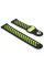 Ремінець BeCover Nike Style для Xiaomi Amazfit Bip/Bip Lite/Bip S Lite/GTR 42mm/GTS/TicWatch S2/TicWatch E Black-Yellow (705706)