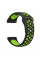 Ремінець BeCover Nike Style для Samsung Galaxy (20mm)/Watch 5/ Watch 4 40/44mm/Watch 4 Classic 42mm/Watch Active/Active 2 40/44mm/Watch 3 41mm/Gear S2/Classic/Gear Sport Black-Green (705694)