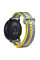 Універсальний текстильний ремінець MiJobs для годинника 20мм жовто-блакитний (AMZBPUNTXT-BE)