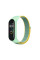 Ремінець BeCover Nylon Style для Xiaomi Mi Smart Band 7 Green-Yellow (707660)