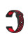 Ремінець BeCover Nike Style для Samsung Galaxy (20mm)/Watch 5/ Watch 4 40/44mm/Watch 4 Classic 42mm/Watch Active/Active 2 40/44mm/Watch 3 41mm/Gear S2/Classic/Gear Sport Black-Red (705695)