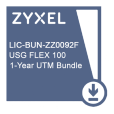 Підписка Zyxel на всі сервіси безпеки (AS, AV, CF, IDP / DPI, SecuReporter Premium) терміном 1 рік для USG FLEX 100 і 100W (LIC-BUN-ZZ0092F)