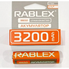 Акумулятор Rablex 18650 Li-Ion 3200mAh