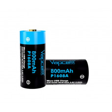 Акумулятор Vapcell CR123A/16340 microUSB 800mAh 1шт