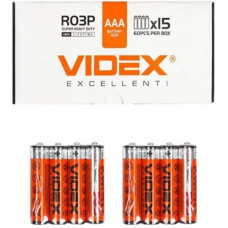 Батарейка Videx Super Heavy Duty Shrink AAA/R3 60шт