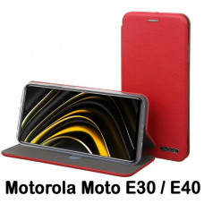 Чохол-книжка BeCover Exclusive для Motorola Moto E30/E40 Burgundy Red (707906)