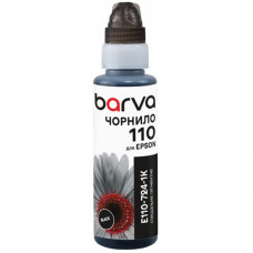 Чорнило Barva Epson 110 BK (Black) (E110-724-1K) флакон OneKey (1K), 100 мл