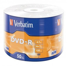 Диски DVD-R Verbatim (43788) 4.7GB 16x Wrap, 50 шт