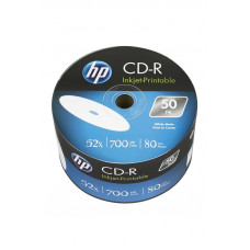 Диски CD-R HP (69301 /CRE00070WIP-3) 700MB 52x IJ Print, без шпинделя, 50 шт