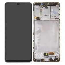 Дисплей Samsung SM-A315F Galaxy A31 (2020) у зборі з сенсором та рамкою black service orig (L15352)