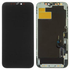 Дисплей iPhone 12/iPhone 12 Pro у зборі з сенсором та рамкою black (оригінал завод) (I25563)