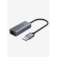 Мережевий адаптер Cabletime USB 100Mbps Ethernet, 0.15m,Space Grey (CB52G)