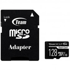 Карта пам`ятi MicroSDXC 128GB UHS-I Class 10 Team Dash Card + SD-adapter (TDUSDX128GUHS03)