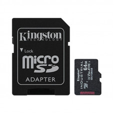 Карта пам`ятi MicroSDHC 64GB UHS-I/U3 Class 10 Kingston Industrial + SD-adapter (SDCIT2/64GB)