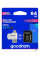 Карта пам`ятi MicroSDXC 64GB UHS-I Class 10 GOODRAM + SD-adapter + OTG Card reader (M1A4-0640R12)