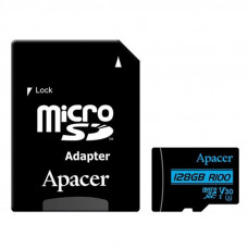 Карта пам`ятi MicroSDXC 128GB UHS-I/U3 Class 10 Apacer + SD adapter (AP128GMCSX10U7-R)