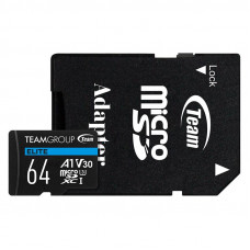 Карта пам`ятi MicroSDXC 64GB UHS-I/U3 Class 10 Team Elite (TEAUSDX64GIV30A103)