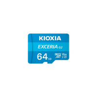 Карта пам`ятi MicroSDXC 64GB UHS-I/U3 Class 10 Kioxia Exceria G2 R100MB/s (LMEX2L064GG2) + SD-адаптер