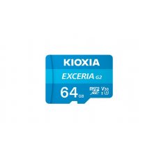Карта пам`ятi MicroSDXC 64GB UHS-I/U3 Class 10 Kioxia Exceria G2 R100MB/s (LMEX2L064GG2) + SD-адаптер
