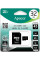 Карта пам`ятi MicroSDHC 32GB UHS-I Class 10 Apacer + SD adapter (AP32GMCSH10U1-R)