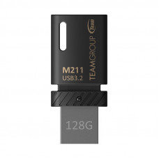Флеш-накопичувач USB3.2 128GB OTG Type-C Team M211 Black (TM2113128GB01)