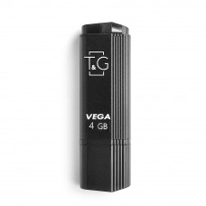 Флеш-накопичувач USB 4GB T&G 121 Vega Series Black (TG121-4GBBK)