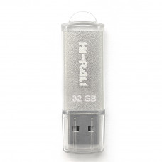 Флеш-накопичувач USB 32GB Hi-Rali Rocket Series Silver (HI-32GBVCSL)