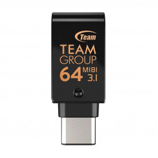 Флеш-накопичувач USB3.1 64GB OTG Type-C Team M181 Black (TM181364GB01)
