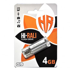 Флеш-накопичувач USB 4GB Hi-Rali Corsair Series Silver (HI-4GBCORSL)