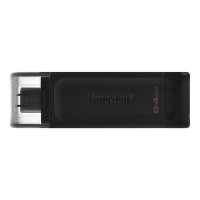 Флеш-накопичувач USB3.2 64GB Type-C Kingston DataTraveler 70 Black (DT70/64GB)